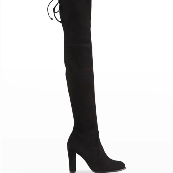 Stuart Weitzman Velvet Highland Boots - Picture 1 of 1
